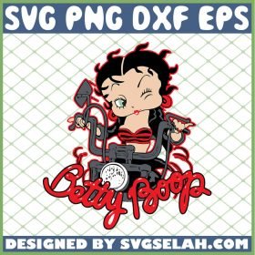 Betty Boop Harley Davidson Motorcycle SVG PNG DXF EPS 1