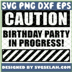 Caution Birthday Party In Progress 1