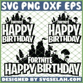 Fortnite Happy Birthday SVG PNG DXF EPS 1