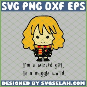 Hermione Granger Chibi Wizard Girl SVG PNG DXF EPS 1