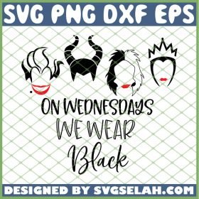 Hocus Pocus On Wednesdays We Wear Black SVG PNG DXF EPS 1