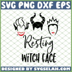 Hocus Pocus Resting Witch Face SVG PNG DXF EPS 1