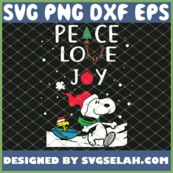 Peanuts Snoopy Peace Love Joy Christmas SVG PNG DXF EPS 1