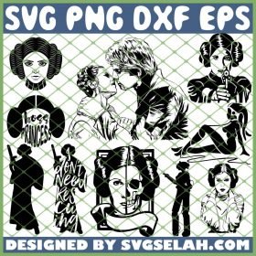 Princess Leia Star Wars SVG PNG DXF EPS 1