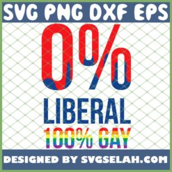 0 Percent Anti Liberal 100 Percent Lgbt Gay Cool Pro Republicans SVG PNG DXF EPS 1