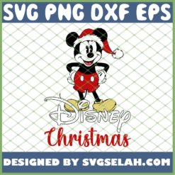 Disney Christmas Mickey Mouse Santa SVG PNG DXF EPS 1