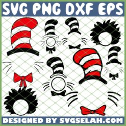 Dr Seuss Monogram SVG PNG DXF EPS 1