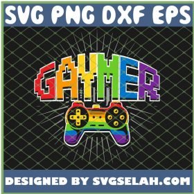 Gaymer Pride Lgbt Rainbow Flag Lesbian Gaming SVG PNG DXF EPS 1