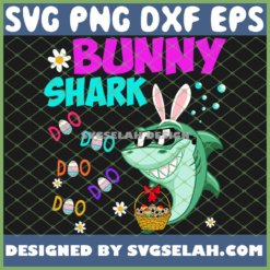 Bunny Shark Doo Doo Doo Kids Toddler SVG PNG DXF EPS 1