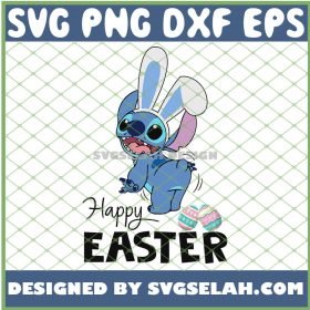 Stitch Happy Easter Raglan Disney Easter Egg SVG PNG DXF EPS 1