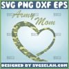 Army Mom Heart Svg Mother Heart Svg Military Mom Svg Camo Mom Svg 1