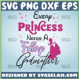 Every Princess Needs A Fairy Godmother Svg Disney Princess Svg Cinderella Svg 1