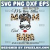 Leopard Print God Gifted Me Two Titles Mom And Nana Svg Mom Bun Svg Mom Hair Svg 1