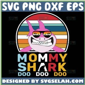 Mommy Shark Doo Doo Doo Svg Palm Tree Mom Vacation Svg Mom Trip Svg Camp Beach Summer Svg 1