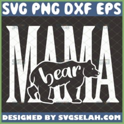 Mama Bear Words Svg Momma Bear Svg Word Art Svg 1 