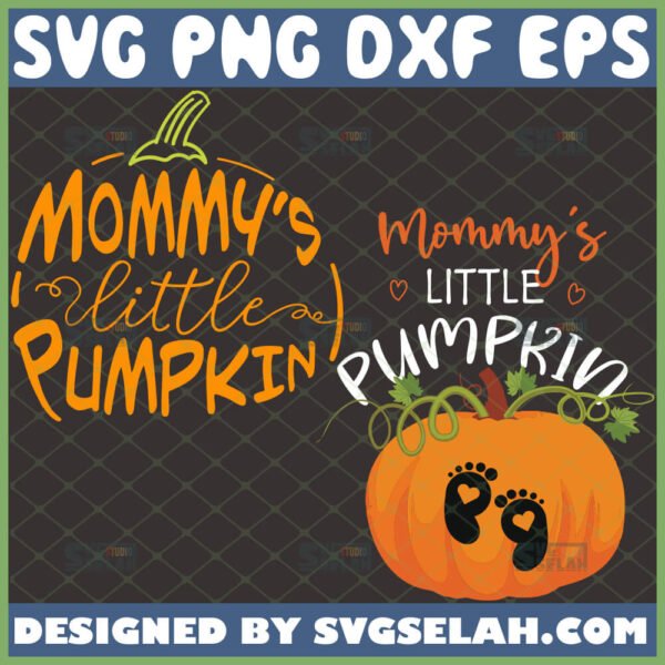 mommys little pumpkin svg