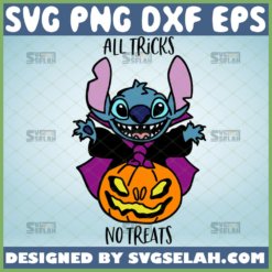 stich halloween all tricks no treats svg 1