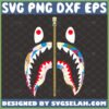 bape shark svg bape camo logo svg color version