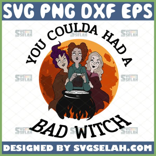 you coulda had a bad witch svg