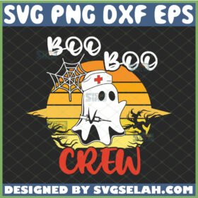 boo boo crew svg nurse ghost halloween svg