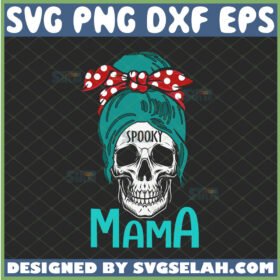 skull spooky mama svg