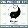 yin yang cat svg purrfect balance svg animal yoga gifts