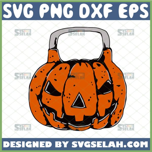 pumpkin kettlebell svg