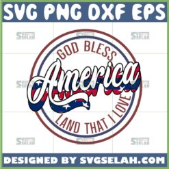 god bless america land that i love svg