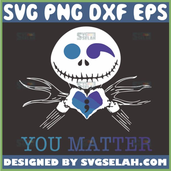 jack skellington you matter svg