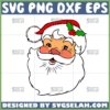 cute santa claus face svg