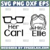 her carl and his ellie svg couple svg