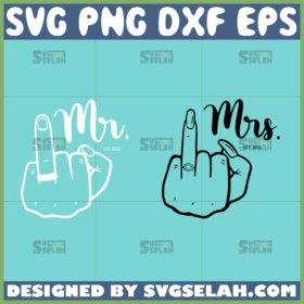 mr and mrs svg ring finger svg couple svg