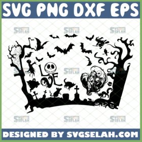 jack skellington starbucks full wrap svg