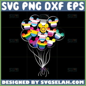 disney pride balloon svg disney lgbt svg