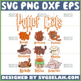 harry potter cats bundle svg