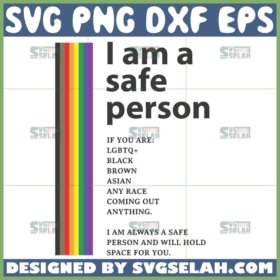 i am a safe person lgbt svg flag lgbt svg