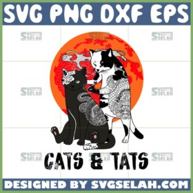 funny cats and tats svg funny tattoo artist svg