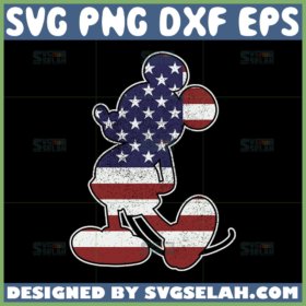 mickey america flag svg mickey 4th of july svg