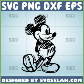 mickey mouse sketch svg