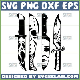 ghostface knife svg horror movie characters knife halloween svg