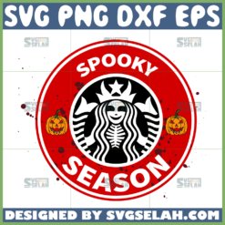 spooky season starbucks halloween svg