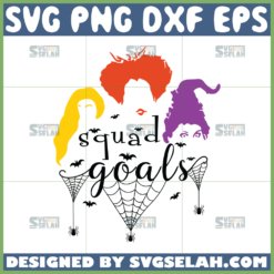 squad goals hocus pocus hair svg